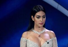 Georgina Rodriguez Sanremo muzikos festivalyje