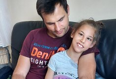 Austėja su &scaron;eima