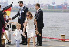 Kanados premjero žmona Sophie Gregoire-Trudeau su sūnumi