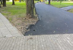 Rekonstrukcijos darbų Ramybės parke ir Kauko alėjoje brokas