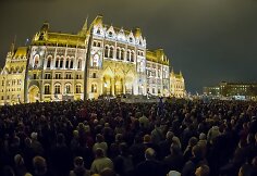 Demonstrantai Budape&scaron;te 