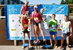 2013 Utena. Rezultatams gerėjant vis dažniau tenka užlipti ant podiumo. Nuotraukoje su Juozu, Remigijum ir Giedriumi.