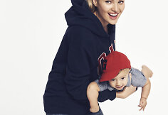 Candice Swanepoel su sūnumi Anacanu