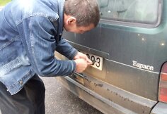 Sulaikytas pažeidėjas geranori&scaron;kai pats nusisuko numerius