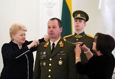 Prezidentūroje Vilmantui Tamo&scaron;aičiui suteiktas brigados generolo laipsnis