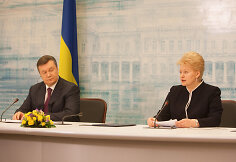 Viktoras Janukovyčius ir Dalia Grybauskaitė
