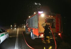 Prie Gargždų sudegė BMW 530