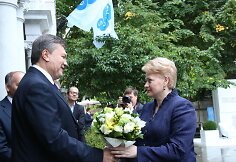 Dalia Grybauskaitė Ukrainoje