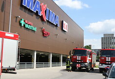 Gaisras parduotuvėje &bdquo;Maxima&ldquo;
