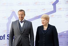 Estijos prezidentas Toomas Hendrikas Ilvesas ir Dalia Grybauskaitė