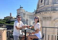 Gabijos Sruogiūtės-Stašienės ir jos vyro Mindaugo atostogos Italijoje