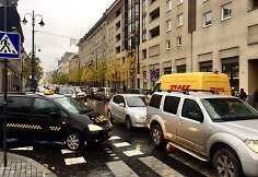 Penktadienio spūstis Vilniuje, Gedimino pr.