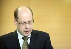 &bdquo;Maxima Latvija&ldquo; vadovo Gintaro Jasinsko spaudos konferencija dėl tragi&scaron;kai pasibaigusios Rygos parduotuvės &bdquo;Maxima&ldquo; griūties.
