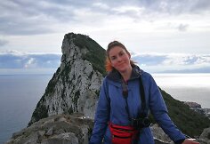 Sandra Galdikaitė ant Gibraltaro uolos