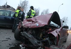„Volkswagen“ ir BMW avarija Panevėžyje