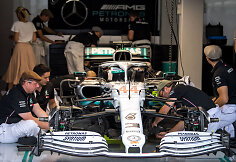 &bdquo;Mercedes&ldquo; komandos bolidų specialus dažymas F1 Vokietijos GP