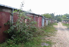Garažas, kuriame buvo įkurta fiktyvi įmonė