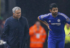 Jose Mourinho ir Diego Costa