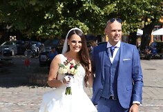 Donato Jur&scaron;ėno-Donciavo ir Vaidos Vir&scaron;utytės vestuvių akimirka