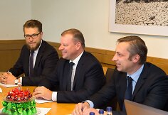 Premjeras S. Skvernelis susitiko su Panevėžio miesto savivaldybės atstovais