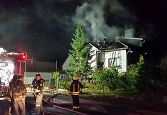 Gargžduose degė gyvenamasis namas
