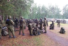Akimirkos i&scaron; parengtų karių rezervo mokymų