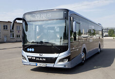 Vilniuje pristatytas testuojamas &bdquo;MAN Lion&lsquo;s City&ldquo; hibridinis autobusas