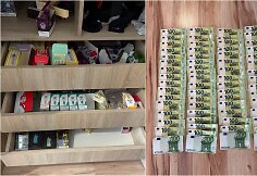 Kauno policijos sulaikyti neteisėti elektroninių cigarečių skysčių buteliukai ir vienkartinės elektroninės cigaretės