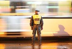 Šiaulių policija užtvėrė Tilžės gatvę