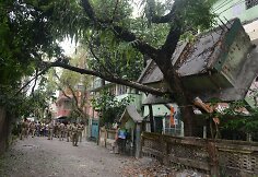 Kathmandu po stipraus žemės drebėjimo