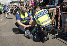&bdquo;Eurovizijos&ldquo; atidarymo ceremonijos metu &ndash; Palestiną palaikančiųjų protestas