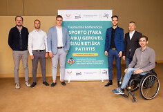 Konferencijos &bdquo;Sporto įtaka vaikų gerovei. &Scaron;iaurieti&scaron;ka patirtis&ldquo; akimirka
