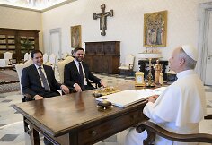 Marco Rubio, J. D.Vance'as ir popiežius Leonas XIV / ZumaPress