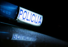 Naktinio kelių policijos reido Vilniuje akimirka