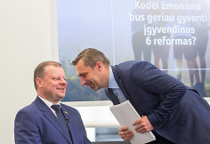 Saulius Skvernelis ir Tomas Beržinskas