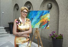 Žinomi žmonės rinkosi Į Nikitos Dulerain darbų parodą