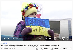 Vokietijoje vyko protestai prieš karą Ukrainoje