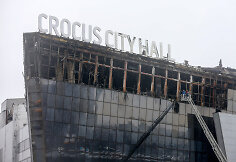 &bdquo;Crocus City Hall&ldquo; salė po gaisro Maskvoje
