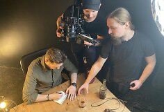 Jurijaus Veklenko klipo &bdquo;Apie Ją&ldquo; filmavimas
