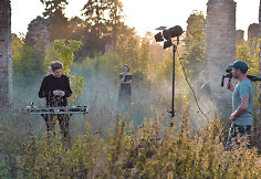 Muzikinio klipo „Dagilėlis“ filmavimas