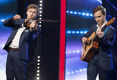 „Lietuvos talentų“ dalyviai Paulius ir Skirtautas