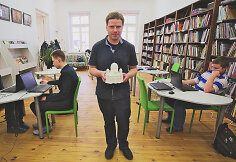 Kauno Vinco Kudirkos vie&scaron;ojoje bibliotekoje jau kuriama trimatė vandens miesto vizija