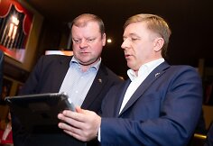 Saulius Skvernelis ir Ramūnas Karbauskis