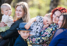 Jurgita Pocienė su šeima