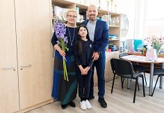 Remigijus Žiogas su dukra Riana