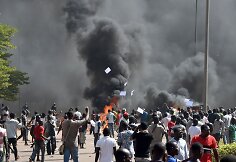 Protestuotojai Burkina Faso sostinėje