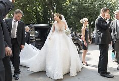 &bdquo;Swarovski&ldquo; paveldėtojos Victorios Swarovski vestuvių akimirka