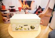 Kūdikio kraitelio pristatymo akimirka