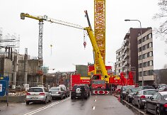 Dėl verslo komplekso statybų uždaryta sostinės Lvovo gatvė.