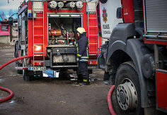 Vilniaus autoservise kilo nedidelis gaisras